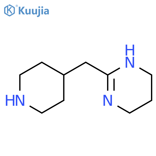 PYRIMIDINE, 1,4,5,6-TETRAHYDRO-2-(4-PIPERIDINYLMETHYL)- structure