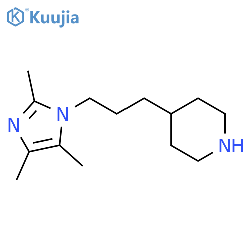 Piperidine, 4-[3-(2,4,5-trimethyl-1H-imidazol-1-yl)propyl]- structure