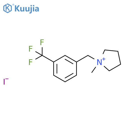 Pyrrolidinium, 1-methyl-1-[[3-(trifluoromethyl)phenyl]methyl]-, iodide structure