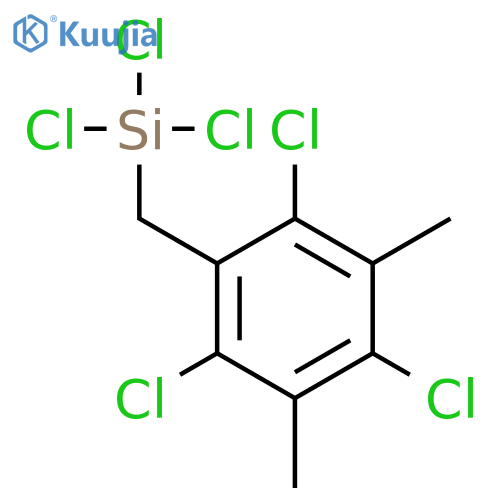 SILANE, TRICHLORO[(2,4,6-TRICHLORO-3,5-DIMETHYLPHENYL)METHYL]- structure