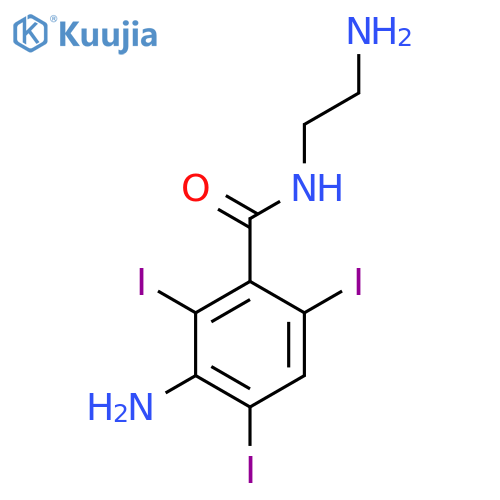 BENZAMIDE, 3-AMINO-N-(2-AMINOETHYL)-2,4,6-TRIIODO- structure