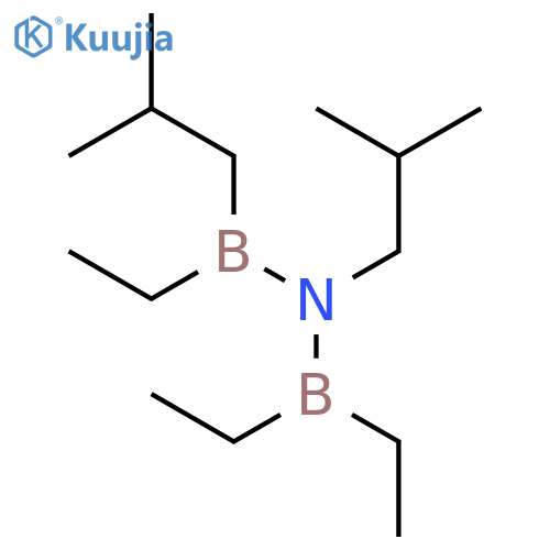 Boranamine, N-(diethylboryl)-1-ethyl-N,1-bis(2-methylpropyl)- structure