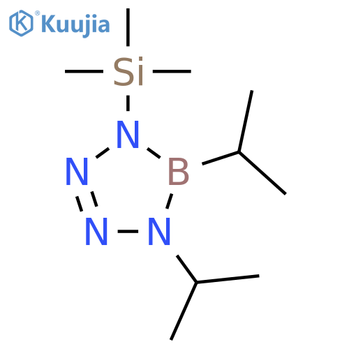 1H-Tetrazaborole, 4,5-dihydro-1,5-bis(1-methylethyl)-4-(trimethylsilyl)- structure