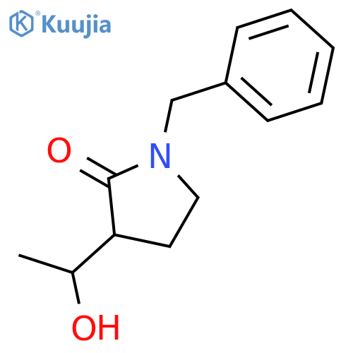 2-Pyrrolidinone, 3-(1-hydroxyethyl)-1-(phenylmethyl)- structure
