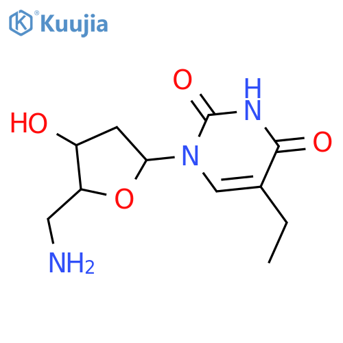 5'-amino-2',5'-dideoxy-5-ethyluridine structure