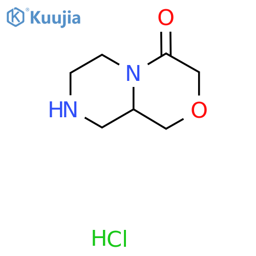 1,6,7,8,9,9a-hexahydropyrazino[2,1-c][1,4]oxazin-4-one hydrochloride structure