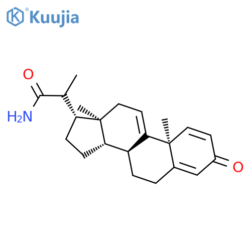 Pregna-1,4,9(11)-triene-20-carboxamide, 3-oxo- structure