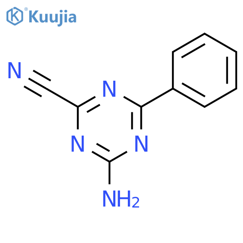 1,3,5-TRIAZINE-2-CARBONITRILE, 4-AMINO-6-PHENYL- structure