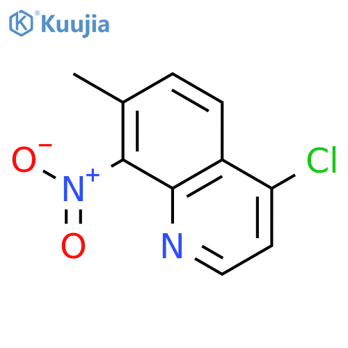 Quinoline, 4-chloro-7-methyl-8-nitro- structure