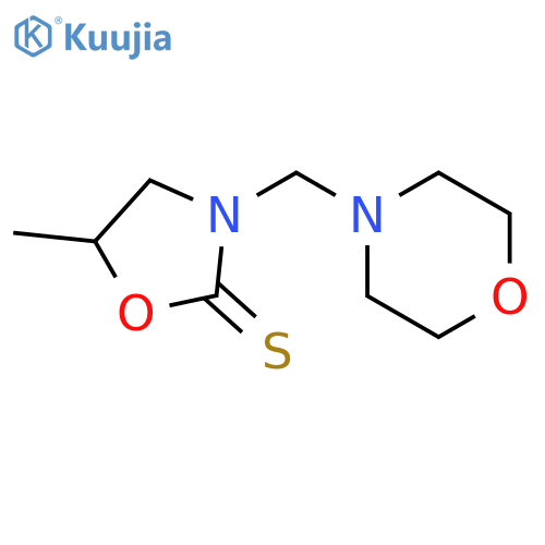 2-Oxazolidinethione, 5-methyl-3-(4-morpholinylmethyl)- structure