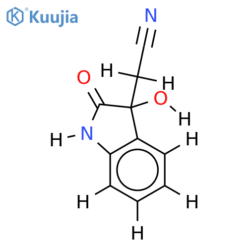 (()-3-Cyanomethyl-3-hydroxy-1H-indol-2(3H)-one structure