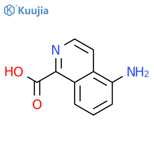 1-Isoquinolinecarboxylicacid, 5-amino- structure