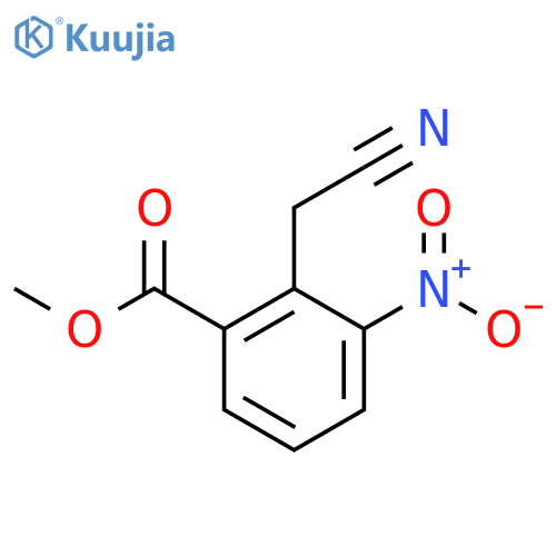 Methyl 2-(cyanomethyl)-3-nitrobenzoate structure