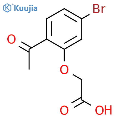 (2-acetyl-5-bromophenoxy)acetic acid structure