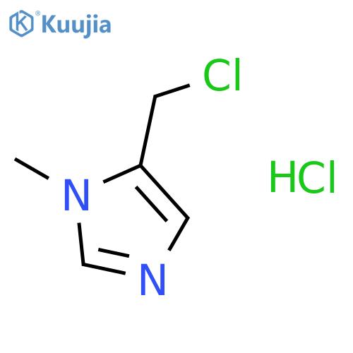 5-(chloromethyl)-1-methyl-imidazole;hydrochloride structure