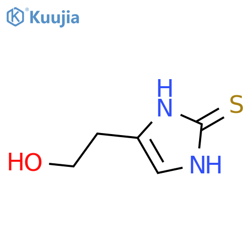 1,3-dihydro-4-(2-hydroxyethyl)-2H-Imidazole-2-thione structure
