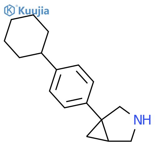 3-Azabicyclo[3.1.0]hexane, 1-(4-cyclohexylphenyl)- structure