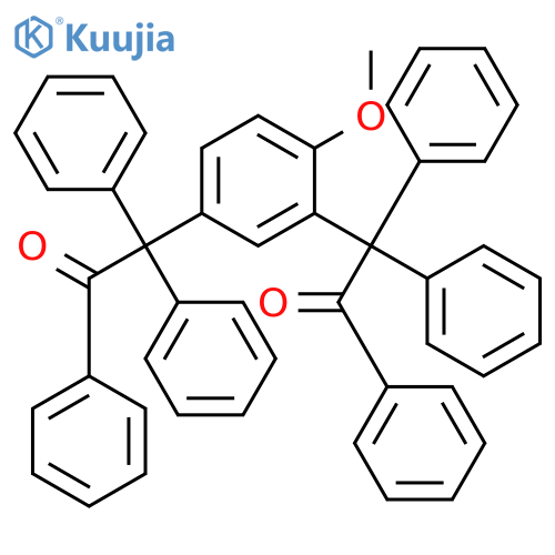 2,2'-(4-Methoxy-1,3-phenylene)bis(triphenylethan-1-one) structure
