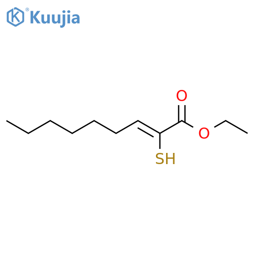2-NONENOIC ACID, 2-MERCAPTO-, ETHYL ESTER, (Z)- structure