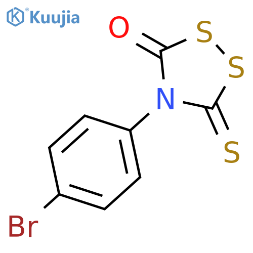 1,2,4-Dithiazolidin-3-one, 4-(4-bromophenyl)-5-thioxo- structure