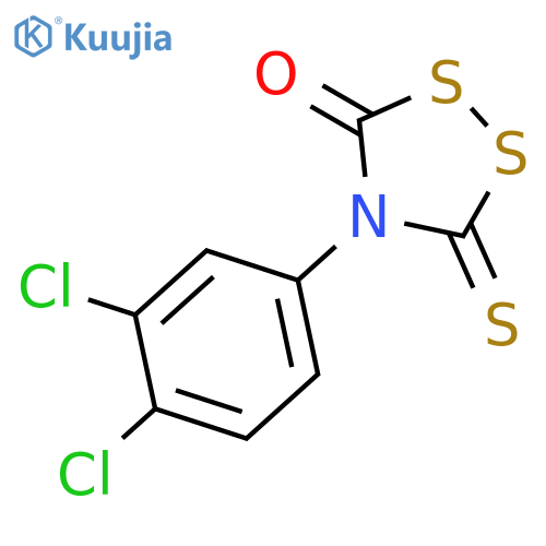 1,2,4-Dithiazolidin-3-one, 4-(3,4-dichlorophenyl)-5-thioxo- structure