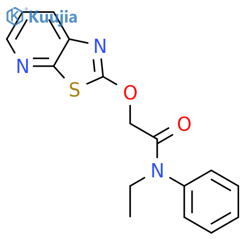 Acetamide, N-ethyl-N-phenyl-2-(thiazolo[5,4-b]pyridin-2-yloxy)- structure
