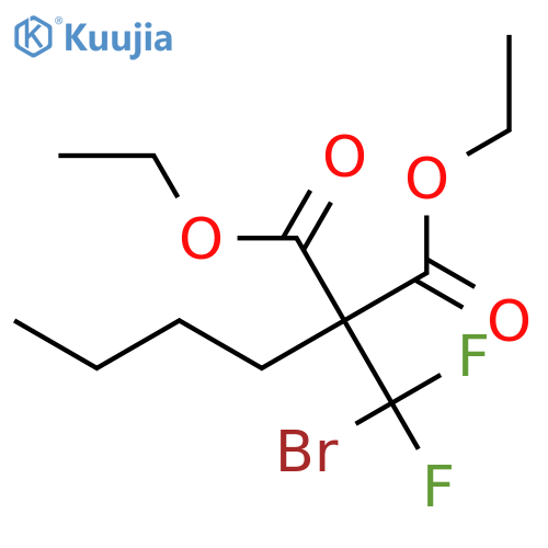 PROPANEDIOIC ACID, (BROMODIFLUOROMETHYL)BUTYL-, DIETHYL ESTER structure