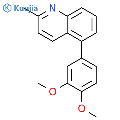 5-(3,4-Dimethoxyphenyl)-2-methylquinoline structure