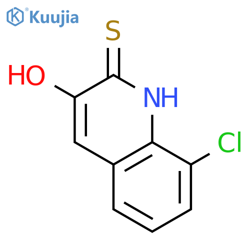 2(1H)-Quinolinethione, 8-chloro-3-hydroxy- structure