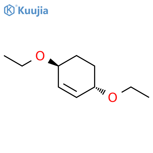 CYCLOHEXENE, 3,6-DIETHOXY-, TRANS- structure
