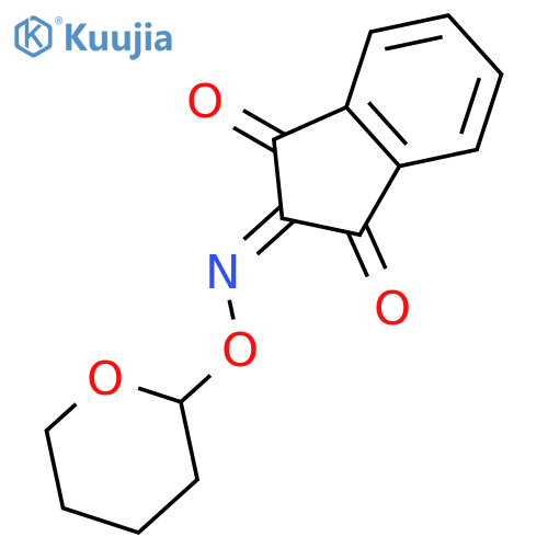 1H-INDENE-1,2,3-TRIONE, 2-[O-(TETRAHYDRO-2H-PYRAN-2-YL)OXIME] structure