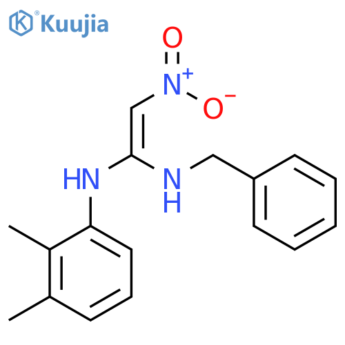 1,1-ETHENEDIAMINE, N-(2,3-DIMETHYLPHENYL)-2-NITRO-N'-(PHENYLMETHYL)- structure