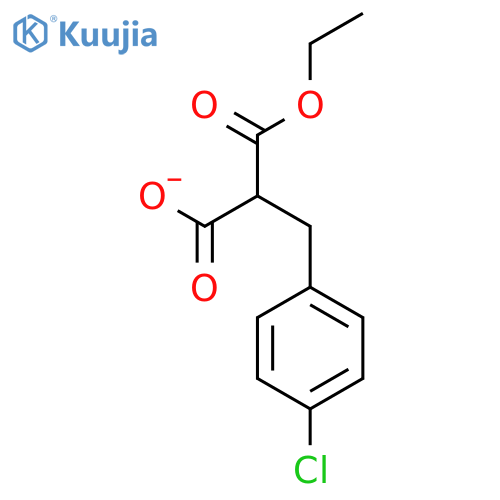 Propanedioic acid, [(4-chlorophenyl)methyl]-, monoethyl ester structure
