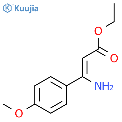 2-Propenoic acid, 3-amino-3-(4-methoxyphenyl)-, ethyl ester structure