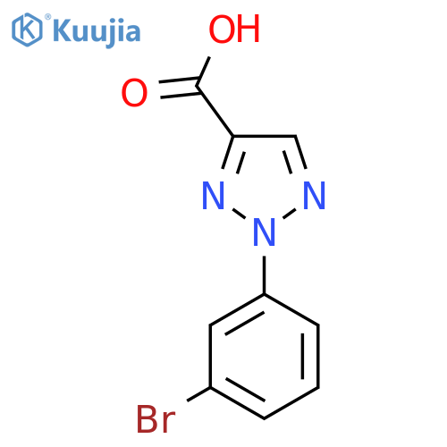 2-(3-Bromophenyl)-2H-1,2,3-triazole-4-carboxylic Acid structure