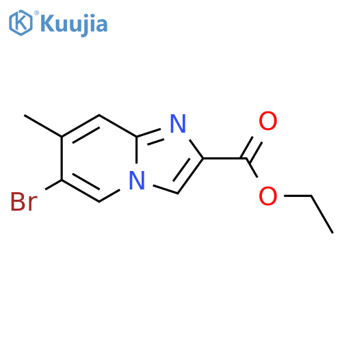 Ethyl 6-bromo-7-methylimidazo1,2-apyridine-2-carboxylate structure
