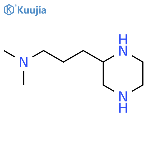 2-Piperazinepropanamine,N,N-dimethyl- structure