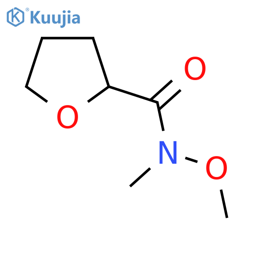 N-methoxy-N-methyltetrahydrofuran-2-carboxamide structure