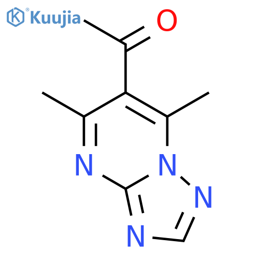 1-{5,7-dimethyl-1,2,4triazolo1,5-apyrimidin-6-yl}ethan-1-one structure
