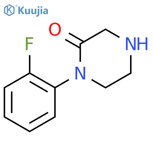 1-(2-Fluorophenyl)-2-piperazinone structure