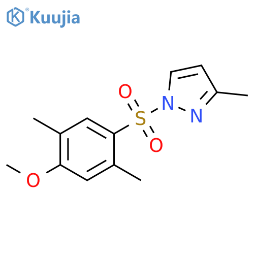 1-(4-methoxy-2,5-dimethylbenzenesulfonyl)-3-methyl-1H-pyrazole structure
