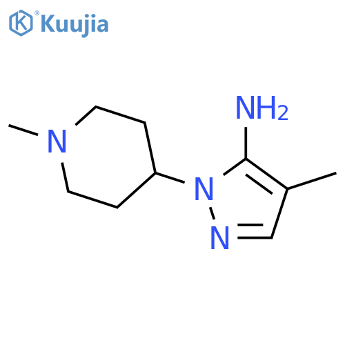 4-Methyl-1-(1-methylpiperidin-4-yl)-1H-pyrazol-5-amine structure