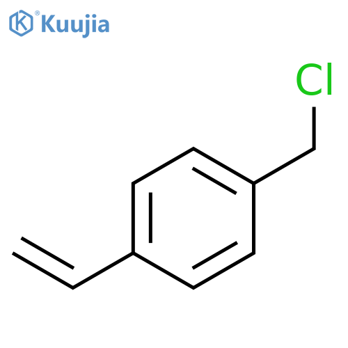 Poly(chloromethyl styrene) structure