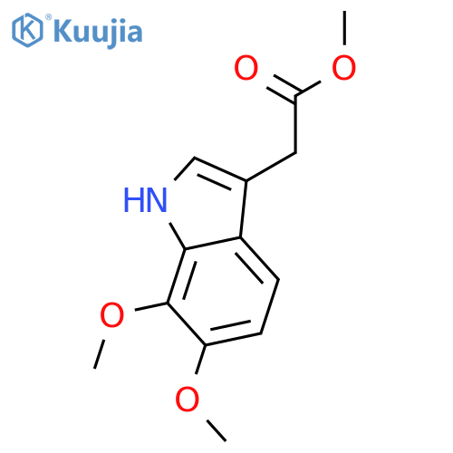 (6,7-DIMETHOXY-1H-INDOL-3-YL)-ACETIC ACID METHYL ESTER structure