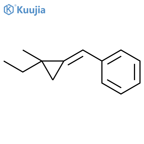 Benzene, [(E)-[(2S)-2-ethyl-2-methylcyclopropylidene]methyl]- structure