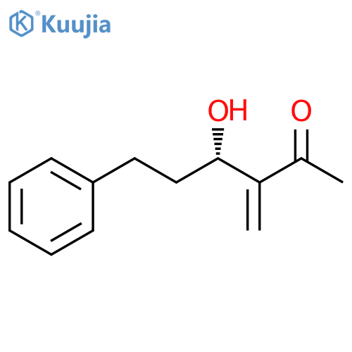 2-Hexanone, 4-hydroxy-3-methylene-6-phenyl-, (4S)- structure