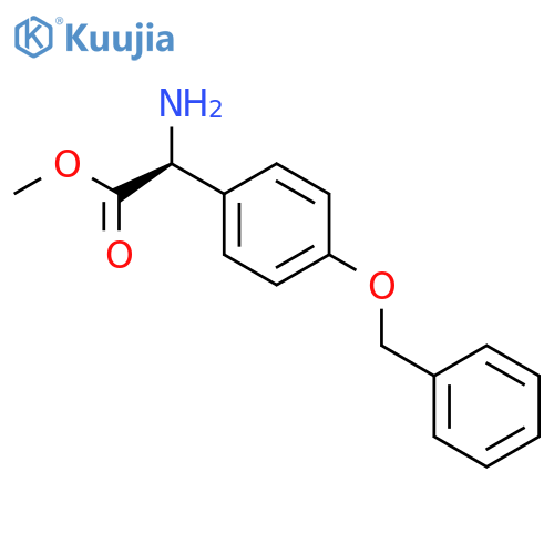 (S)-Methyl 2-amino-2-(4-(benzyloxy)phenyl)acetate structure
