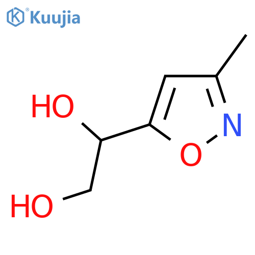 1-(3-methyl-1,2-oxazol-5-yl)ethane-1,2-diol structure