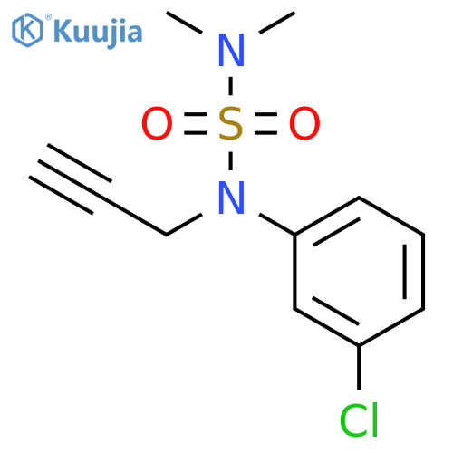 Sulfamide, N-(3-chlorophenyl)-N',N'-dimethyl-N-2-propynyl- structure