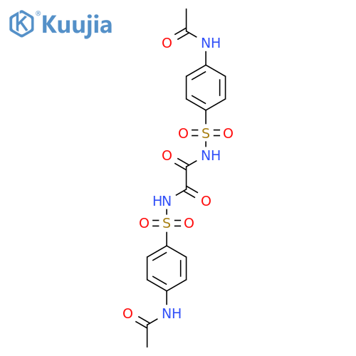 Ethanediamide, N,N'-bis[[4-(acetylamino)phenyl]sulfonyl]- structure